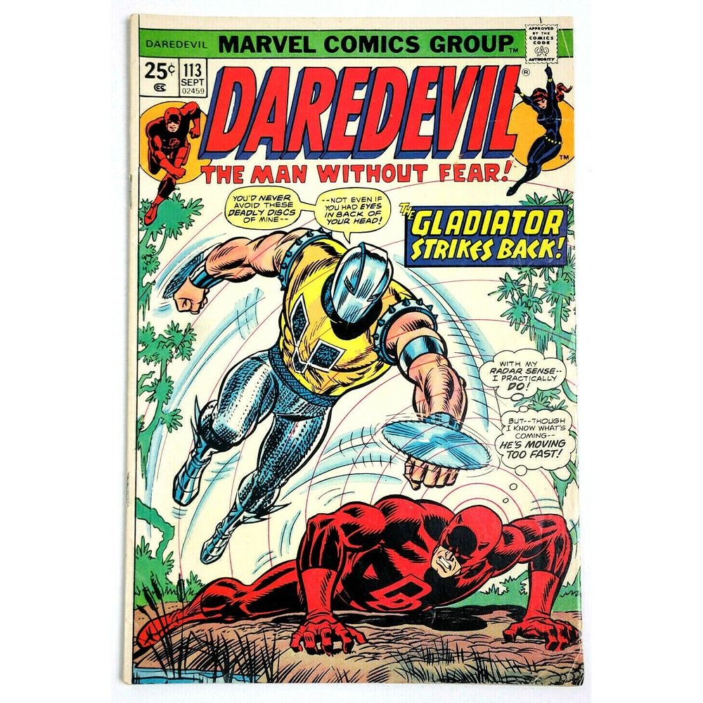 DAREDEVIL # 113 -‎ (1974) GLADIATOR APPEARANCE